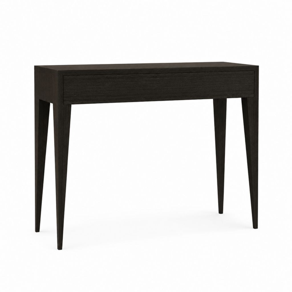 Console d'entrée avec tiroir brun foncé en MDF rectangulaire 100 x 35 x 80 cm
