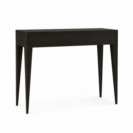 Console d'entrée avec tiroir brun foncé en MDF rectangulaire 100 x 35 x 80 cm